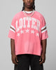 Loiter Star Jersey T-Shirt Pink