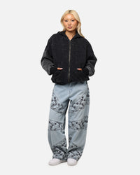 Saint Morta Hooded Workwear Jacket Black/Grey