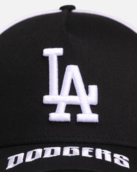 New Era Los Angeles Dodgers 'Piping' 9FORTY A-Frame Snapback Black/White