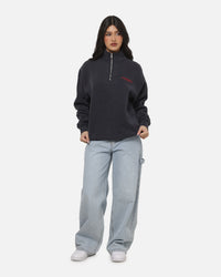 Vouseti The OG Quarter Zip Crewneck Navy