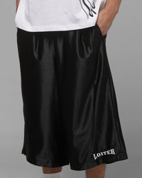Loiter Impact Satin Shorts Black