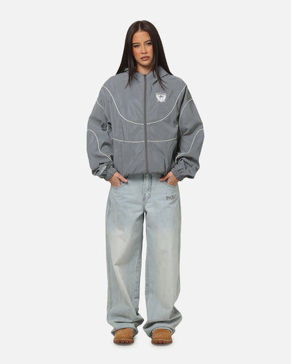 Mitchell & Ness Las Vegas Raiders Nylon Tracksuit Jacket Grey