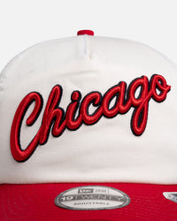New Era Chicago Bulls 'Chrome White' 19TWENTY Snapback White/Red