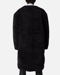 MNML Faux Fur Coat Black