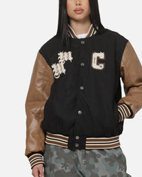Carre x Disney M&F Varsity Jacket Washed Black