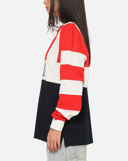 Tommy Jeans Relaxed Archive Rugby Shirt Navy