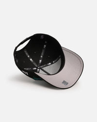 New Era Chicago Bulls 'Aqua Rose Embroidery' 9FORTY A-Frame Snapback Black/Aqua