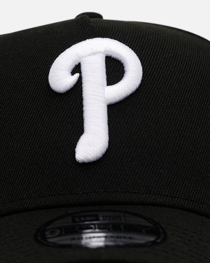 New Era Philadelphia Phillies 'Black And White' 9FORTY A-Frame Snapback Black/White