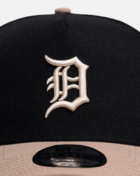 New Era Detroit Tigers 'Black Camel' 9FORTY A-Frame Snapback Black/Camel