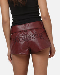 Ed Hardy Women's Desert Mini Shorts Red