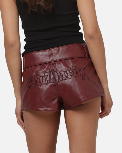 Ed Hardy Women's Desert Mini Shorts Red