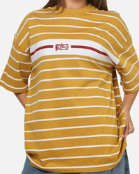 Carre Lineup T-Shirt Mustard Stripe