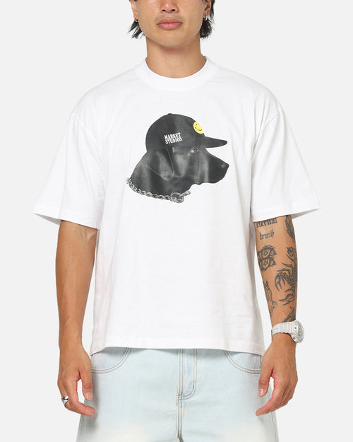 Market Smiley Dog Got Style T-Shirt White
