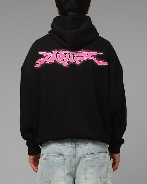 Loiter Cyber Logo Hoodie Black