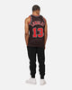 Mitchell & Ness Chicago Bulls Luc Longley 1995 Pinstripe Jersey Black