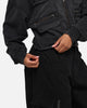 Loiter Women's Utility Cropped Hoodie Washed Black