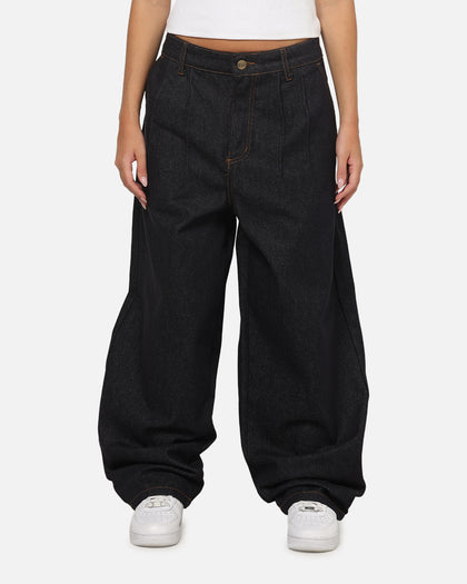 Carre Astor Pleated Jeans Raw Blue