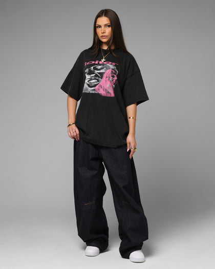 Loiter Silicone Premium Vintage T-Shirt Washed Black