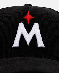 New Era Minnesota Twins 'Black Cord' 9FORTY A-Frame Corduroy Snapback Black