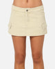 Ed Hardy Women's Cargo Mini Skirt Stone