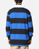 Bleacher Athletic Canterbury-Bankstown Bulldogs NRL Stripe Rugby Polo Shirt Official Team Colour