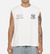 Majestic Athletic New York Yankees Blackletter Script Box Muscle T-Shirt Vintage White