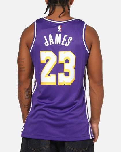 Nike LeBron James Los Angeles Lakers 2025/26 Statement Edition Dri-FIT NBA Swingman Jersey Field Purple