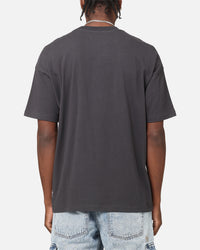 Saint Morta Emboss Boxy T-Shirt Dark Grey