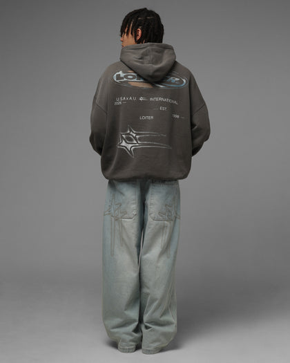 Loiter Speedform Hoodie Washed Charcoal