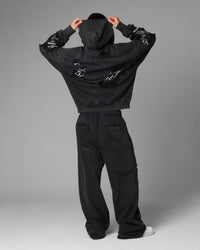 Loiter Destruction Hoodie Black