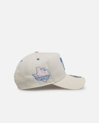New Era Texas Rangers 'Pastel' 9FORTY A-Frame Snapback Chrome White