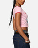 Ed Hardy Women's Blooming Baby Ringer T-Shirt Pink/Red
