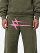 Loiter Hybrid Sweatpants Olive/Pink