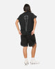 Saint Morta Athletc Cut Off Sweat T-Shirt Washed Black