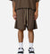 MNML Oversized Cargo Sweat Shorts Muddy Grey