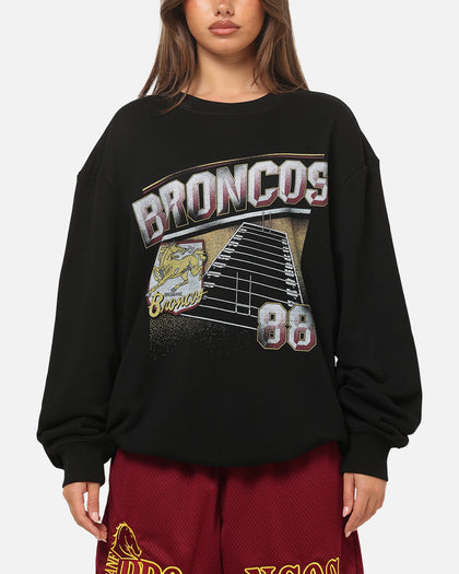 Bleacher Athletic Brisbane Broncos NRL 1908 Adult Crewneck Black