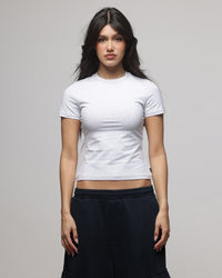 American Thrift Women's Longline Baby T-Shirt Grey Heather