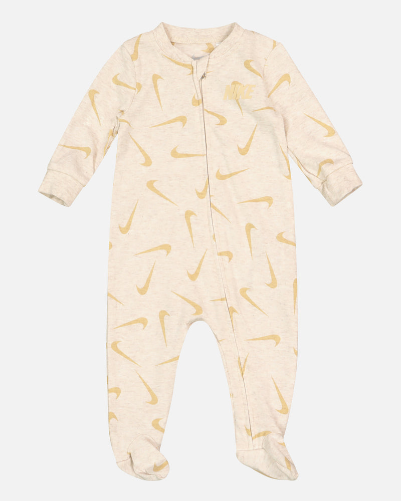Nike Infants' Swooshfetti Footed Coverall Pale Ivory Heat