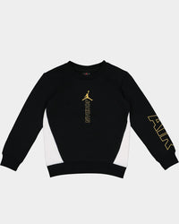Jordan Kids' Holiday Shine Air Crewneck Black