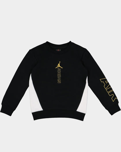 Jordan Kids' Holiday Shine Air Crewneck Black