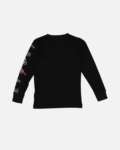 Jordan Kids' AJ Mirror Game Long Sleeve T-Shirt Black