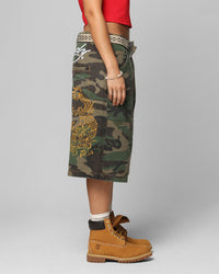 Ed Hardy Dragon Jorts Camo