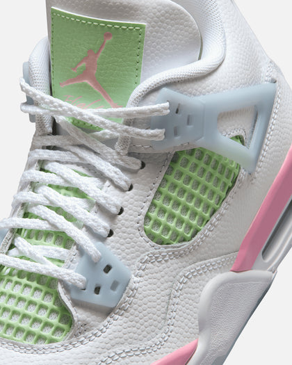 Jordan Kids' Air Jordan 4 Retro (GS) White/Medium Soft Pink