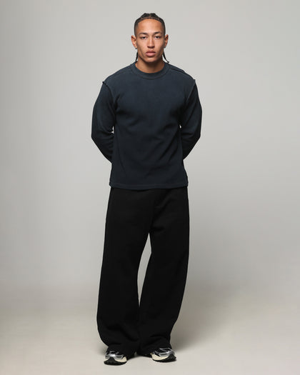 American Thrift Long Sleeve Thermal T-Shirt Washed Black