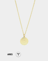 Raising Hell Women's Petit Zodiac Necklace Gold