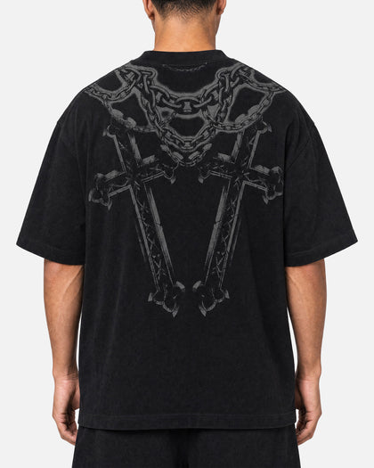 Saint Morta Renaissance Boxy T-Shirt Washed Black