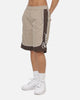 Carre Script Boardshorts Brown