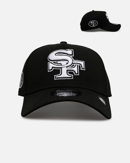 New Era San Francisco 49ers 'Black And White' 9FORTY A-Frame Snapback Black/White