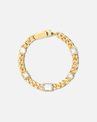Guess Mainline Barrio 8mm Supremo Gold Chain Bracelet Gold