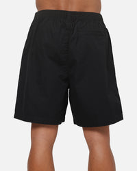 S Double Timeless Poplin Volley Beach Shorts Black